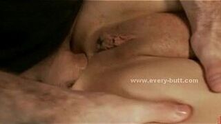 Brunette sex slave in cage and punished in extreme rough anal sex video porn video