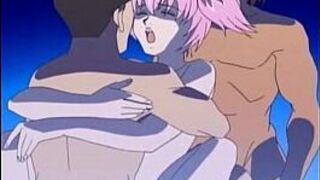 Cute anime girl in rough hentai sex porn video